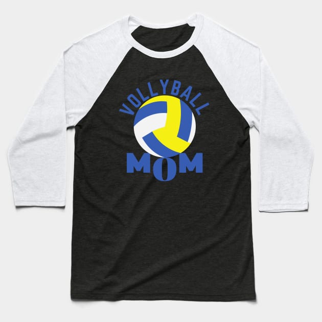 Vollyball Mom Baseball T-Shirt by Paradise Stitch